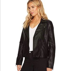 BLANK NYC black leather jacket